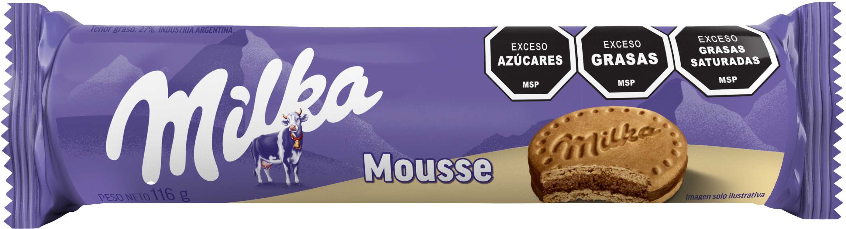 Galleta Milka Mousse vainilla - Nerilan Uruguay
